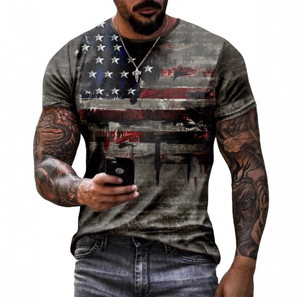 American Flag Short-Sleeved T-Shirts