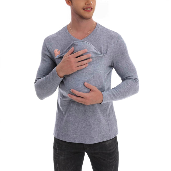Kangaroo Pocket Long Sleeve T-Shirt