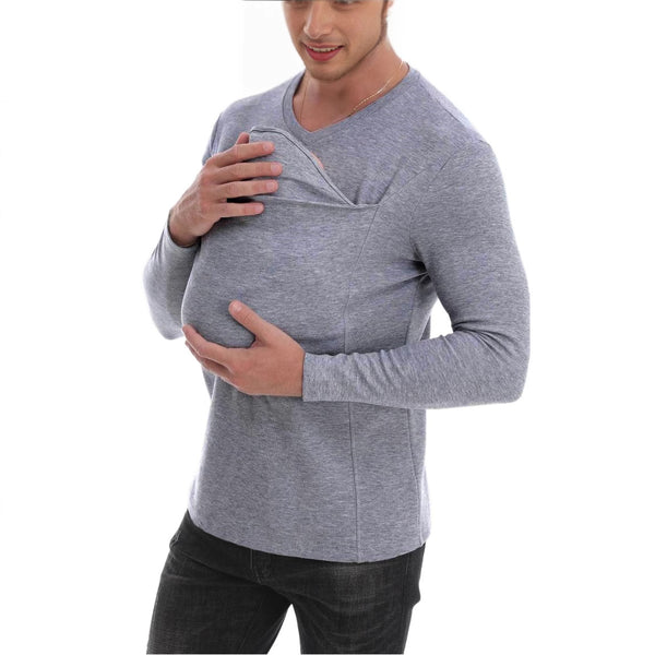 Kangaroo Pocket Long Sleeve T-Shirt