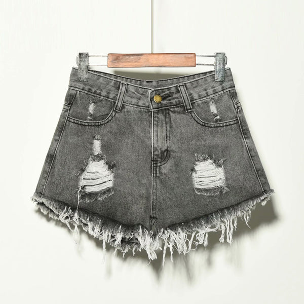 High Waist Denim Shorts