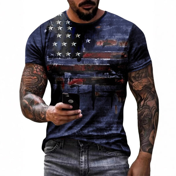 American Flag Short-Sleeved T-Shirts