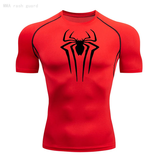 Spider Design Compression Shirts
