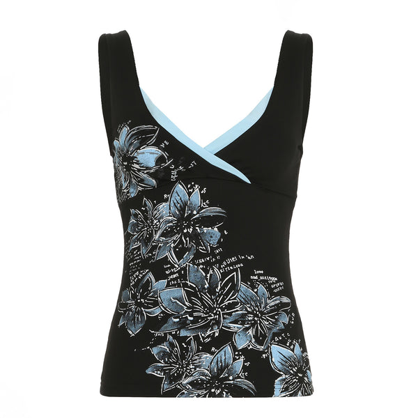 Floral-Patterned Tank Top