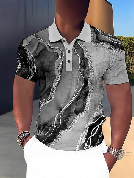 Vibrant 3D Printed Polo Shirts