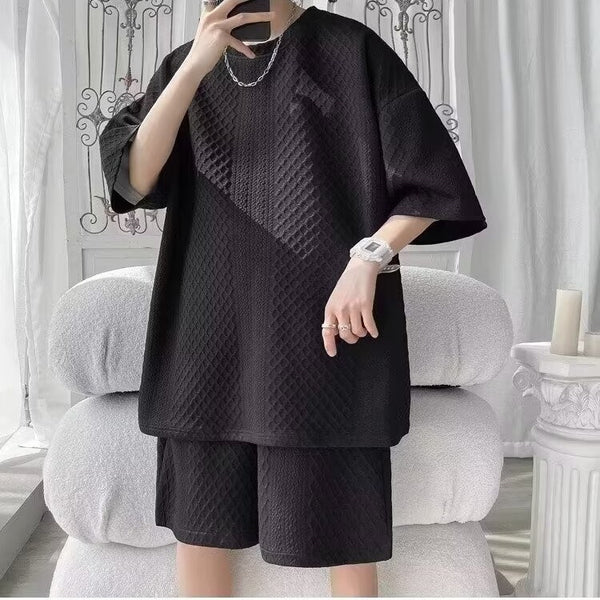 Short-Sleeved Two - Piece Short Set