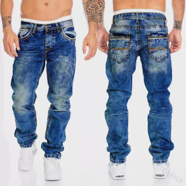 Vintage Straight Leg Denim Pants