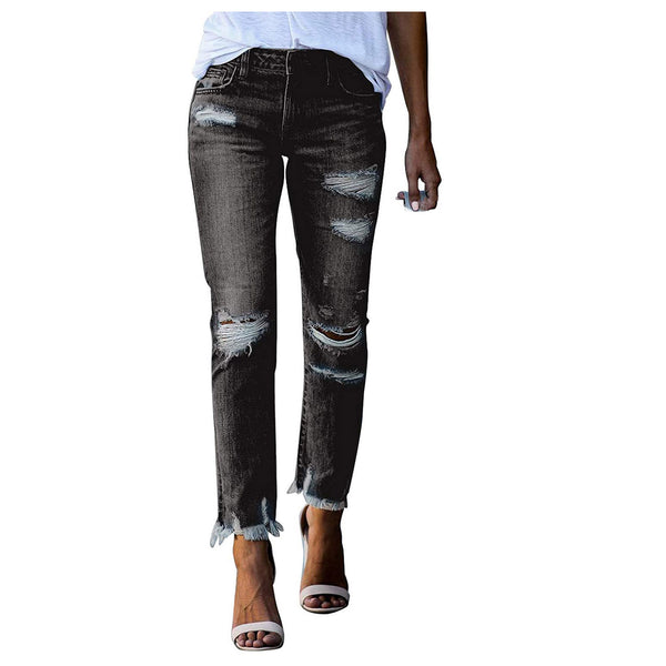 Slim Fit Ripped Jeans
