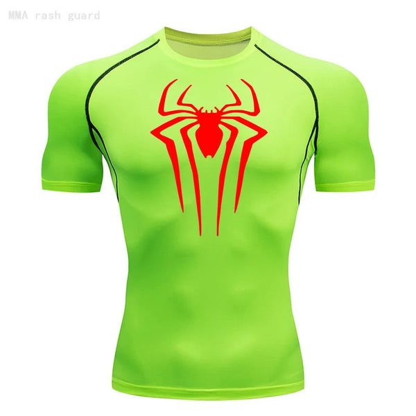Spider Design Compression Shirts