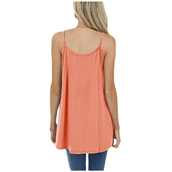 Casual Pleated Sleeveless Shirts
