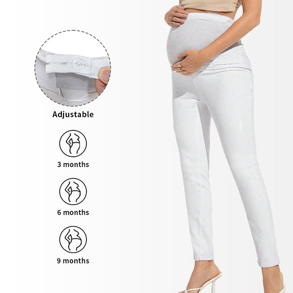 Breathable Stretchy Maternity Jeans