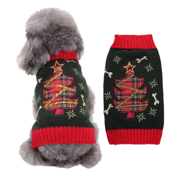 Festive Holiday Knitted Pet Sweaters
