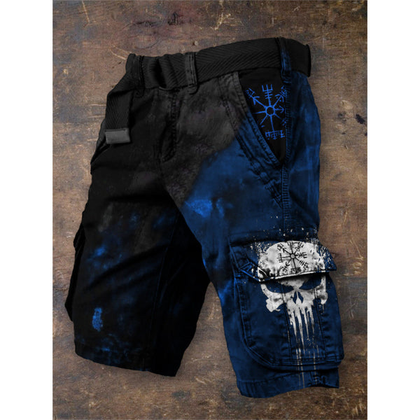 Grahic Printed Cargo Shorts