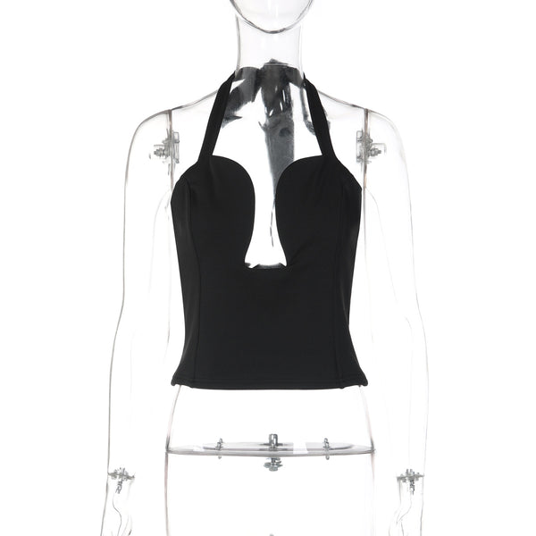 Halter Top with Cut-Out Design