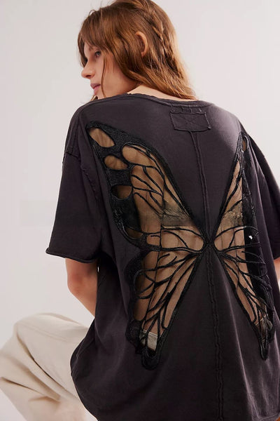 Butterfly Wings Design T-Shirts